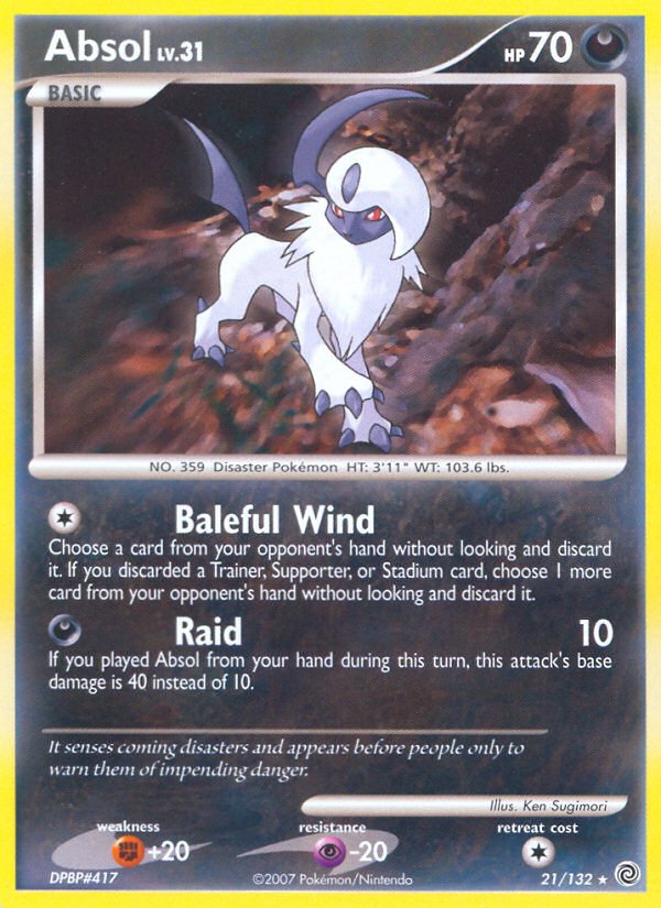 Absol (21/132) [Diamond & Pearl: Secret Wonders] - Dark Crystal Cards