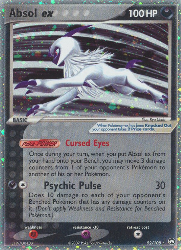 Absol ex (92/108) [EX: Power Keepers] - Dark Crystal Cards