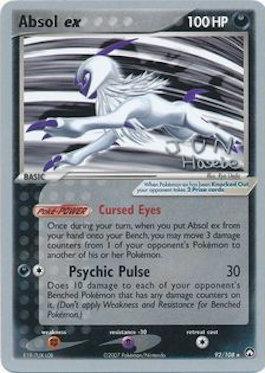 Absol ex (92/108) (Flyvees - Jun Hasebe) [World Championships 2007] - Dark Crystal Cards