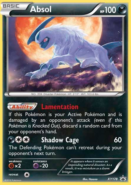 Absol (XY178) [XY: Black Star Promos] - Dark Crystal Cards