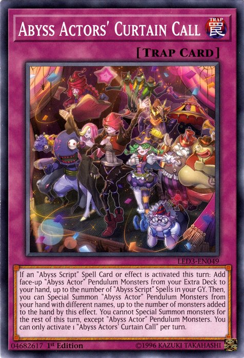 Abyss Actors' Curtain Call [LED3 - EN049] Common - Dark Crystal Cards