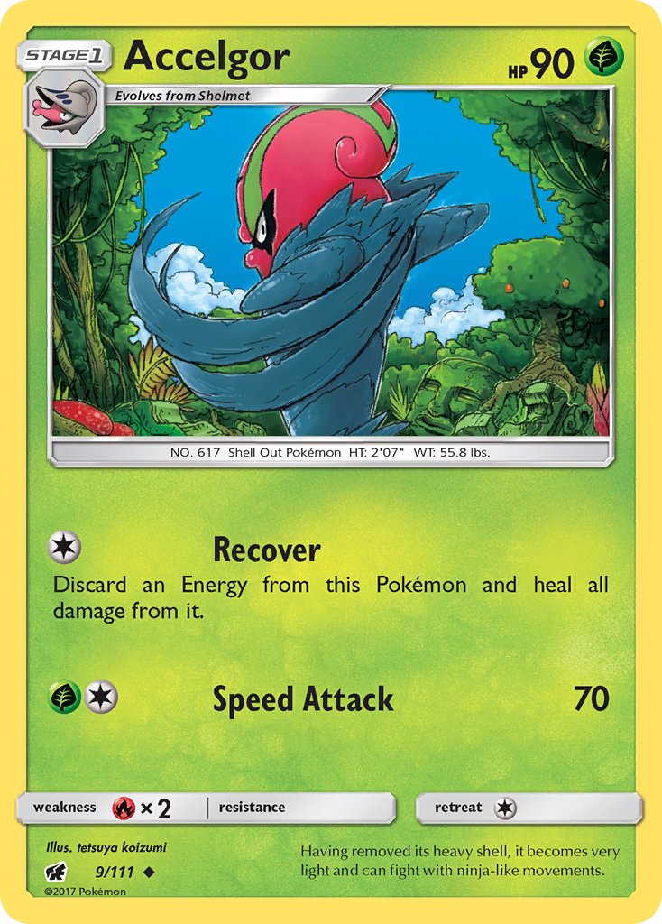 Accelgor (9/111) [Sun & Moon: Crimson Invasion] - Dark Crystal Cards