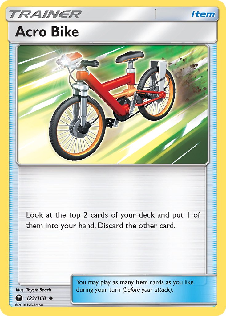 Acro Bike (123/168) [Sun & Moon: Celestial Storm] - Dark Crystal Cards