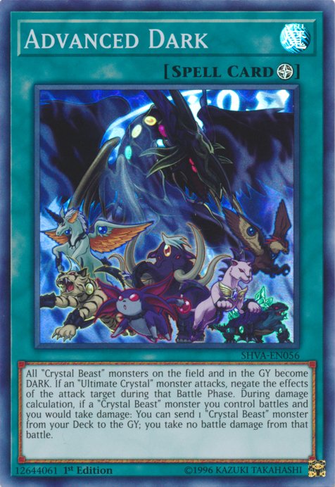 Advanced Dark [SHVA - EN056] Super Rare - Dark Crystal Cards