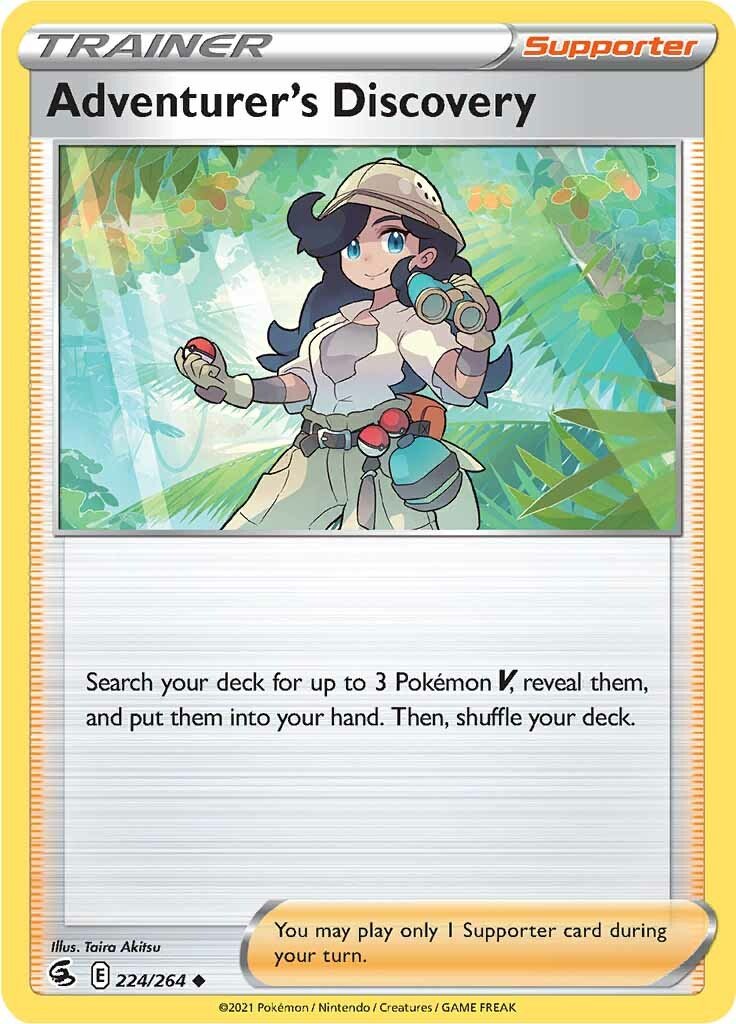 Adventurer's Discovery (224/264) [Sword & Shield: Fusion Strike] - Dark Crystal Cards