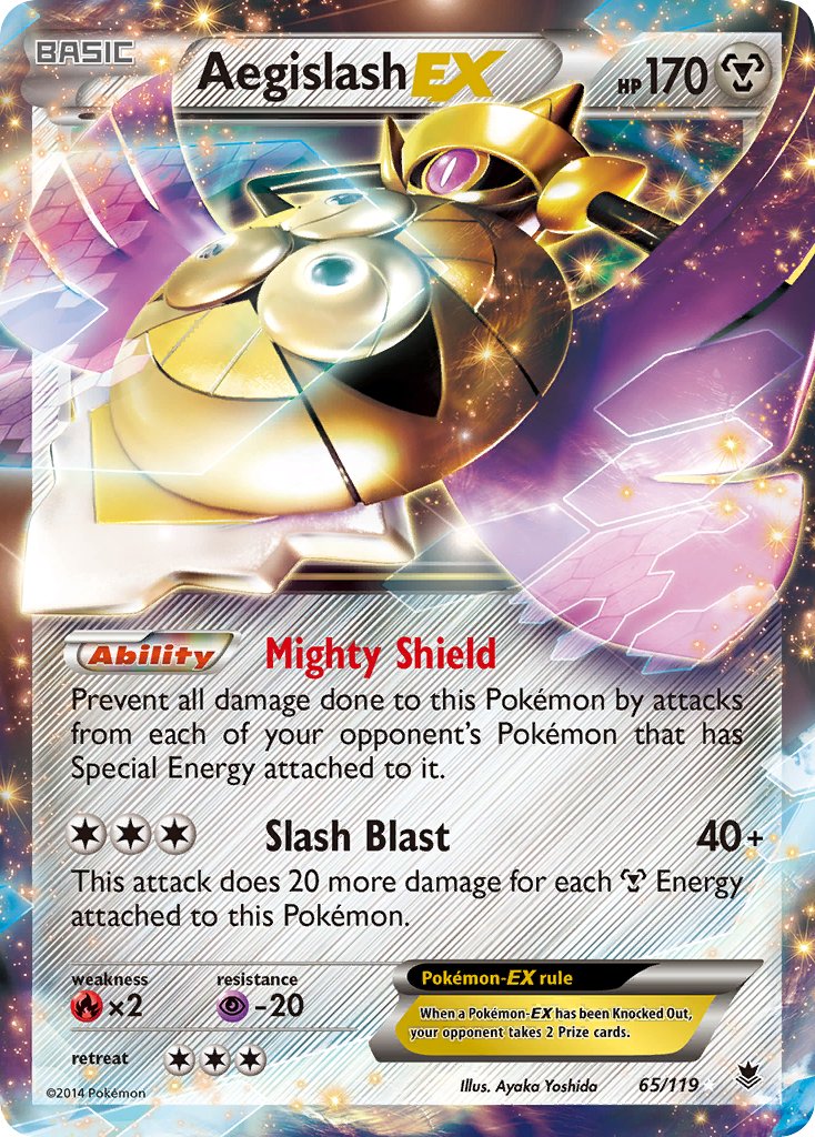 Aegislash EX (65/119) [XY: Phantom Forces] - Dark Crystal Cards