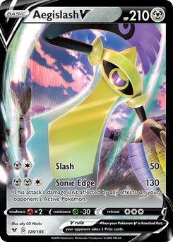 Aegislash V (126/185) [Sword & Shield: Vivid Voltage] - Dark Crystal Cards