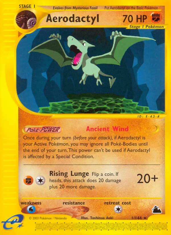 Aerodactyl (1/144) [Skyridge] - Dark Crystal Cards