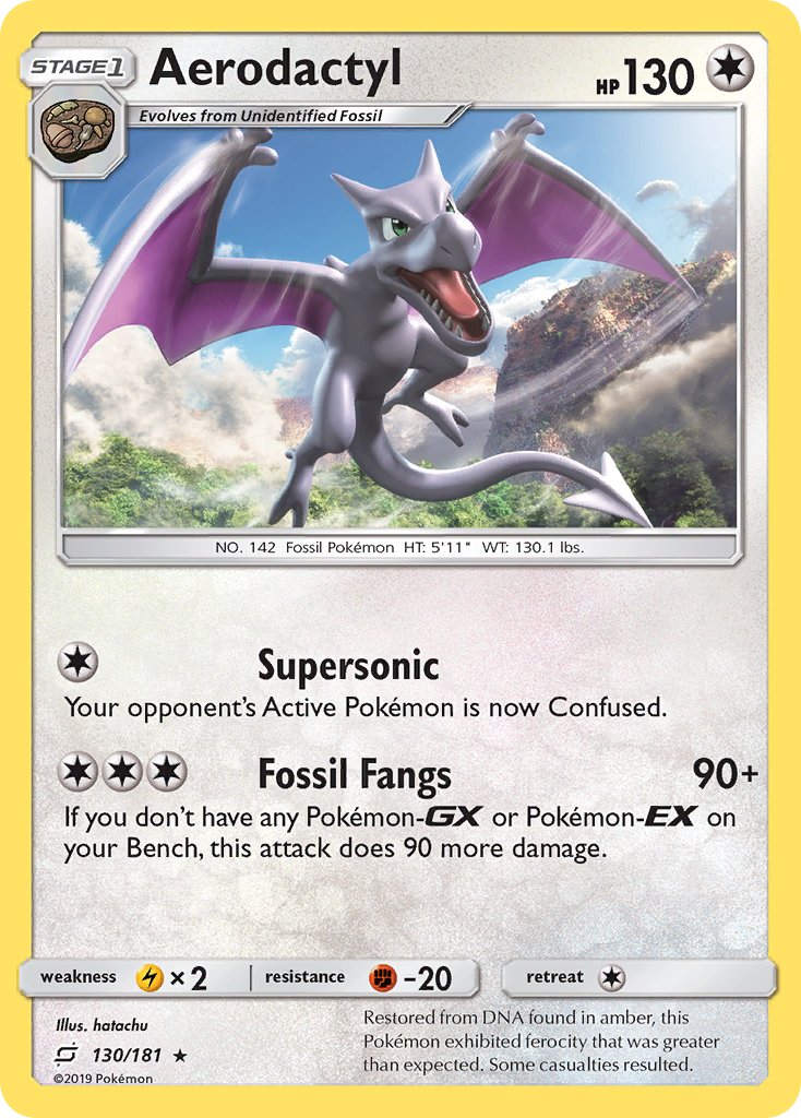 Aerodactyl (130/181) [Sun & Moon: Team Up] - Dark Crystal Cards