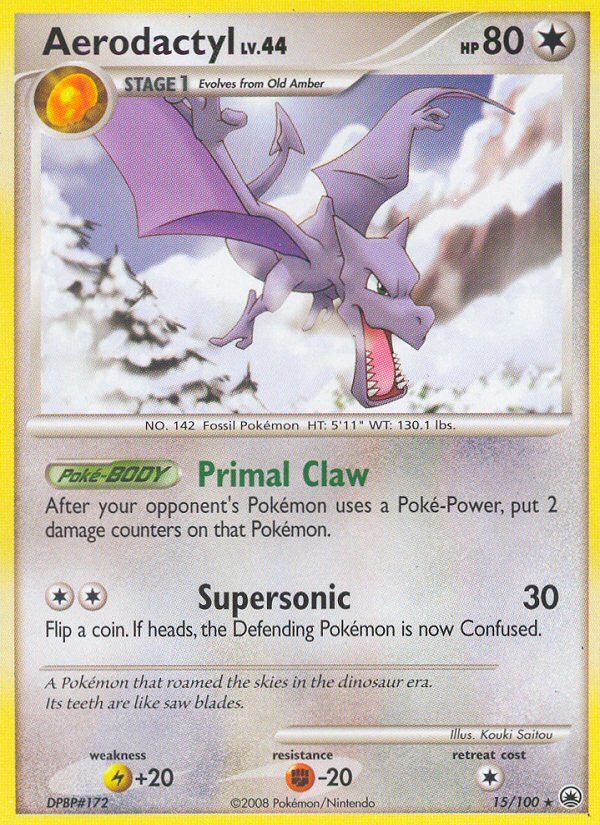 Aerodactyl (15/100) [Diamond & Pearl: Majestic Dawn] - Dark Crystal Cards