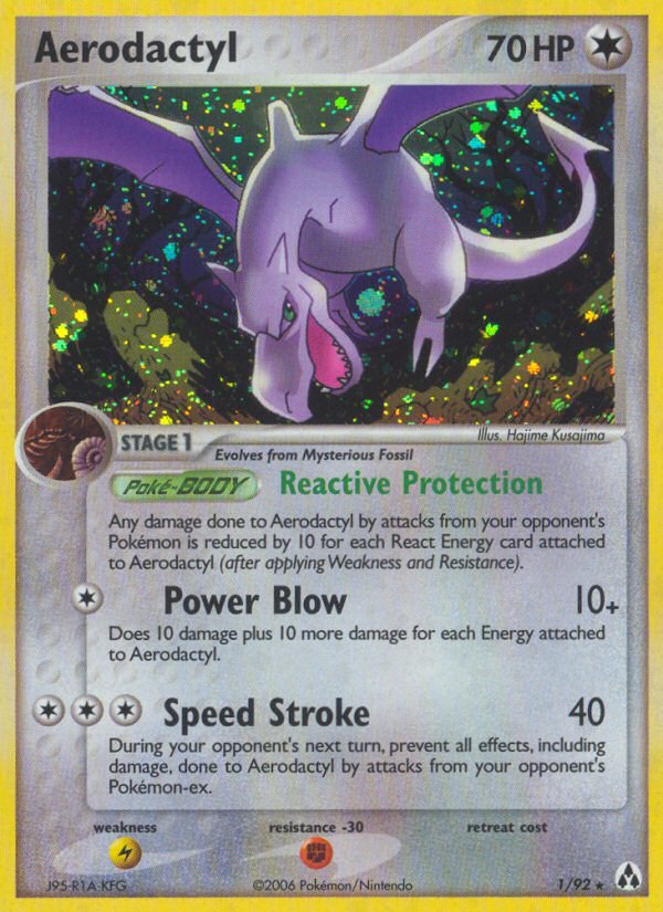 Aerodactyl (1/92) [EX: Legend Maker] - Dark Crystal Cards