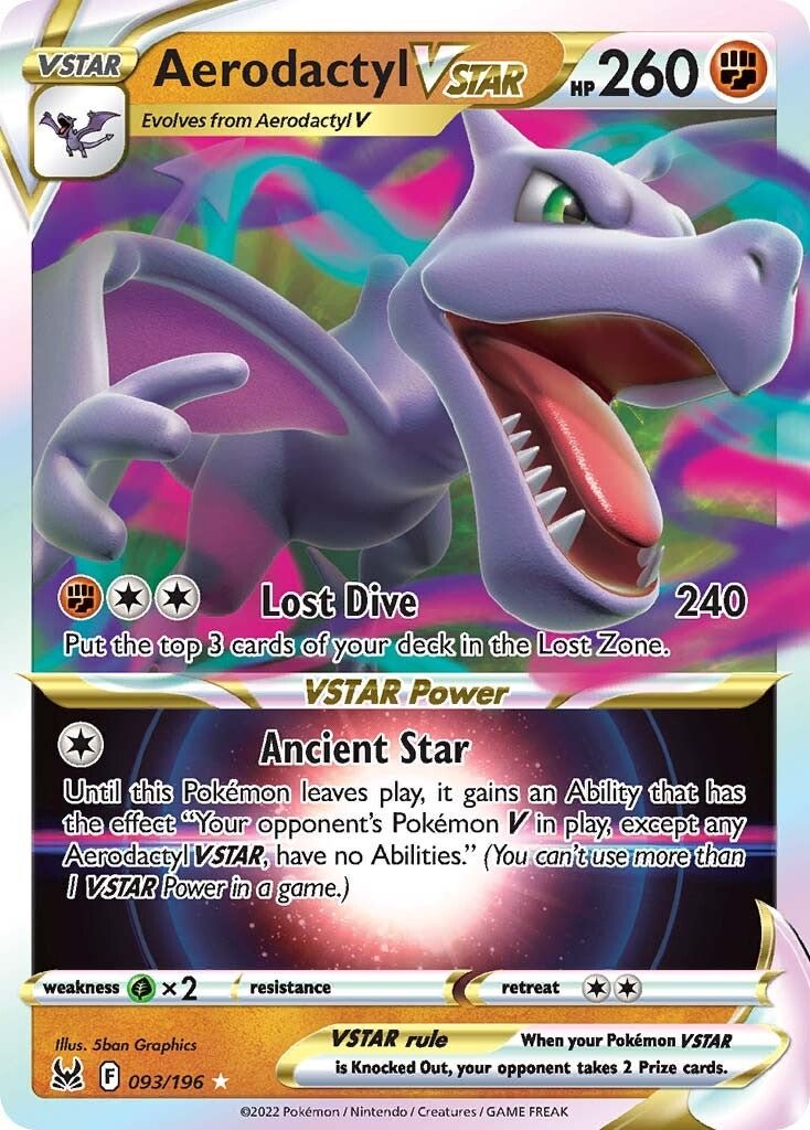 Aerodactyl VSTAR (093/196) [Sword & Shield: Lost Origin] - Dark Crystal Cards