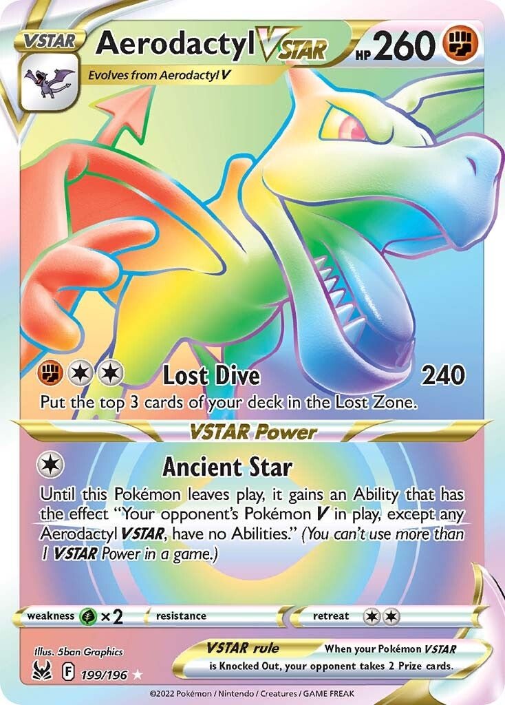 Aerodactyl VSTAR (199/196) [Sword & Shield: Lost Origin] - Dark Crystal Cards