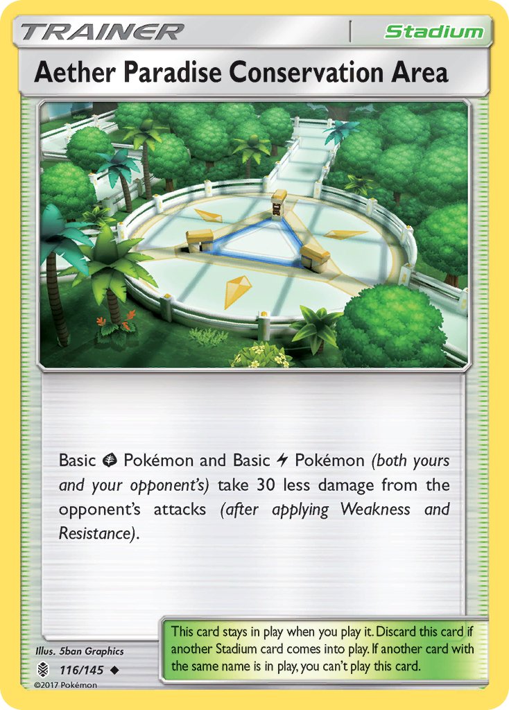 Aether Paradise Conservation Area (116/145) [Sun & Moon: Guardians Rising] - Dark Crystal Cards