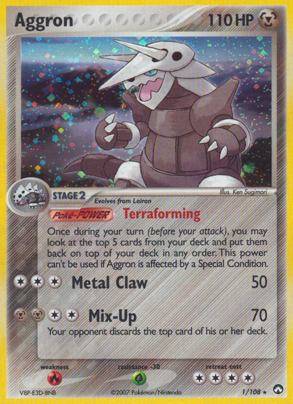 Aggron (1/108) [EX: Power Keepers] - Dark Crystal Cards