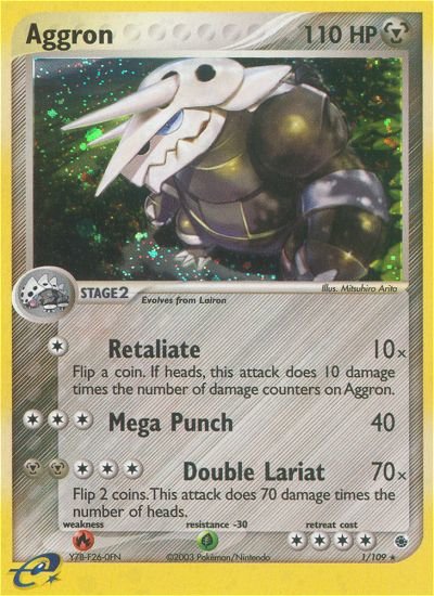 Aggron (1/109) [EX: Ruby & Sapphire] - Dark Crystal Cards