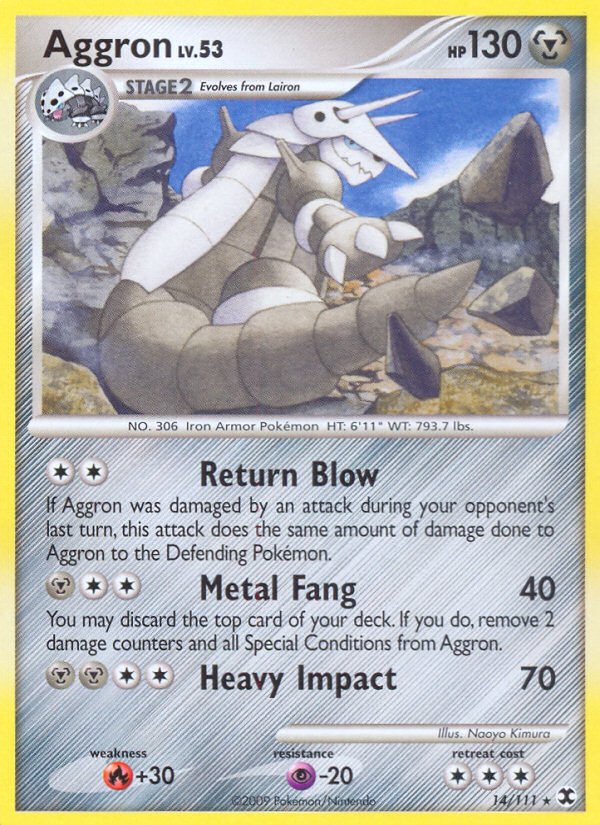 Aggron (14/111) [Platinum: Rising Rivals] - Dark Crystal Cards