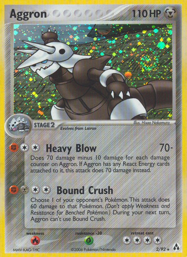 Aggron (2/92) [EX: Legend Maker] - Dark Crystal Cards