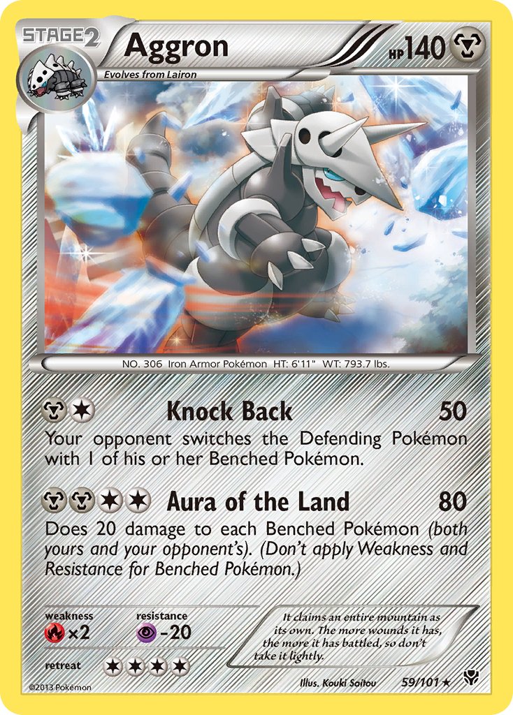 Aggron (59/101) [Black & White: Plasma Blast] - Dark Crystal Cards