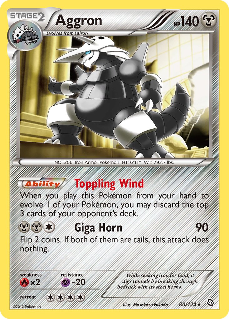 Aggron (80/124) [Black & White: Dragons Exalted] - Dark Crystal Cards