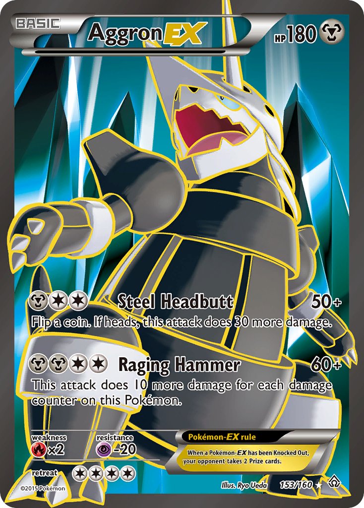 Aggron EX (153/160) [XY: Primal Clash] - Dark Crystal Cards