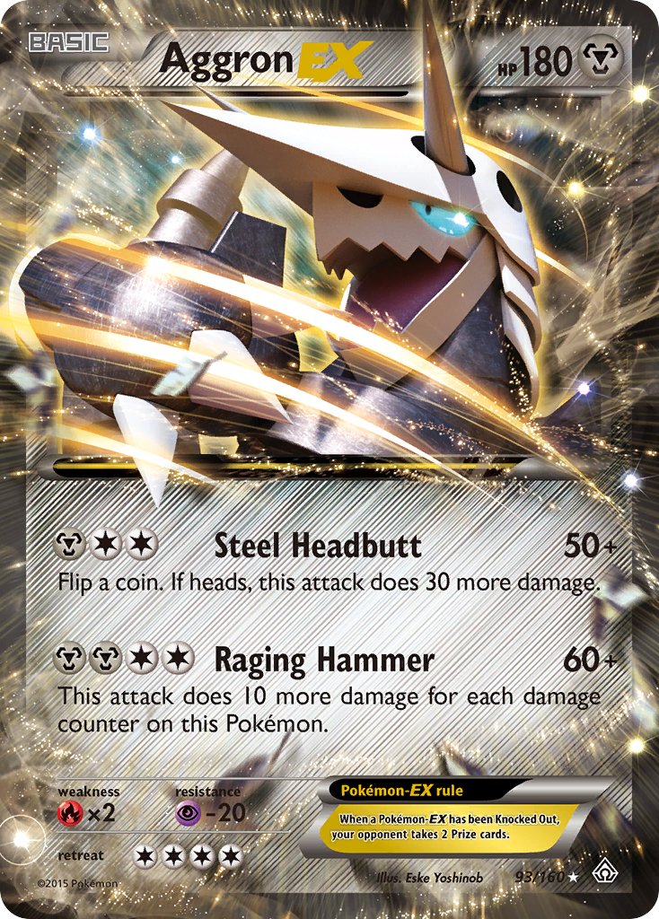 Aggron EX (93/160) [XY: Primal Clash] - Dark Crystal Cards