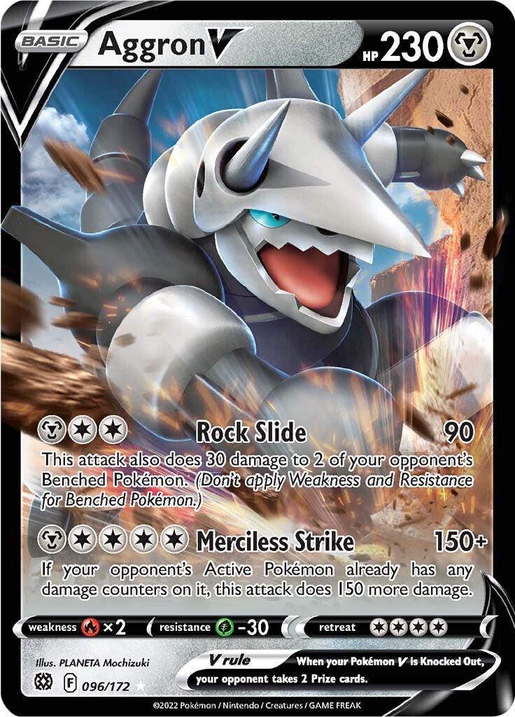 Aggron V (096/172) [Sword & Shield: Brilliant Stars] - Dark Crystal Cards