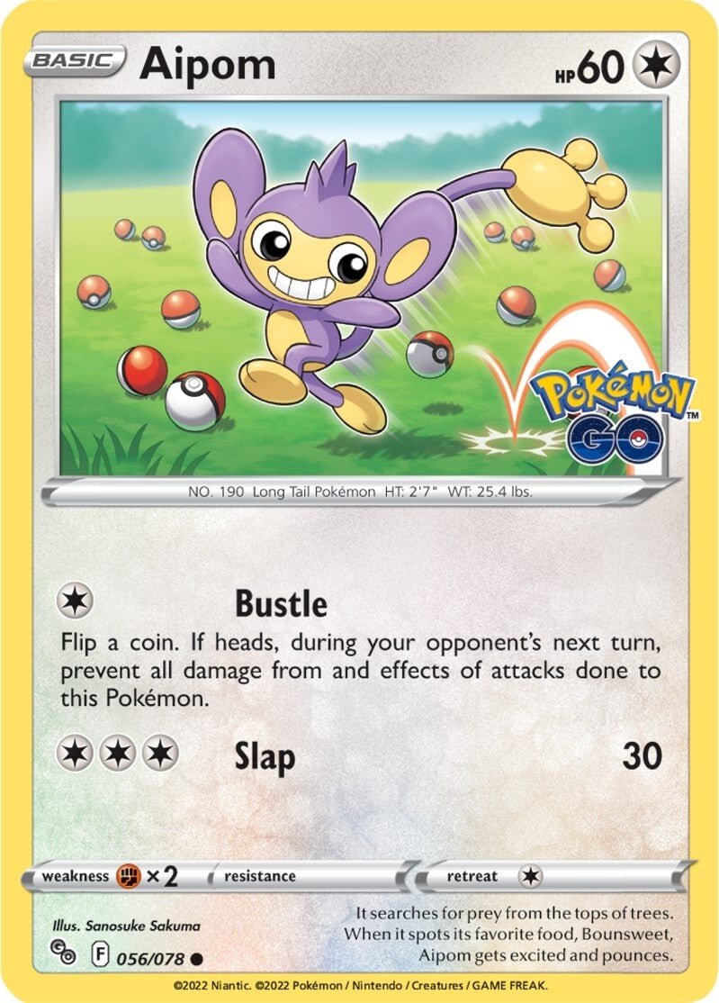 Aipom (056/078) [Pokémon GO] - Dark Crystal Cards