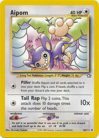 Aipom (26/111) [Neo Genesis Unlimited] - Dark Crystal Cards