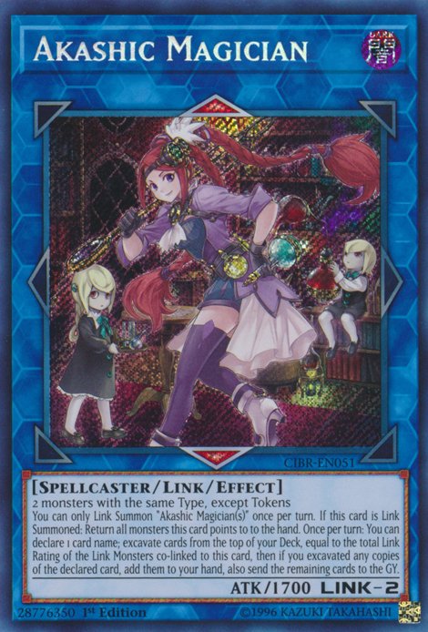 Akashic Magician [CIBR - EN051] Secret Rare - Dark Crystal Cards