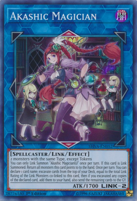 Akashic Magician [SHVA - EN052] Super Rare - Dark Crystal Cards