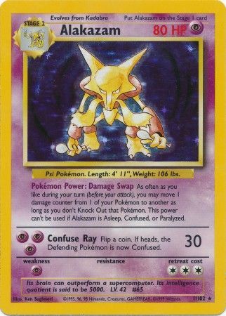 Alakazam (1/102) [Base Set Unlimited] - Dark Crystal Cards