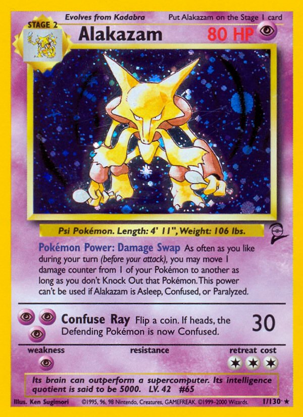 Alakazam (1/130) [Base Set 2] - Dark Crystal Cards