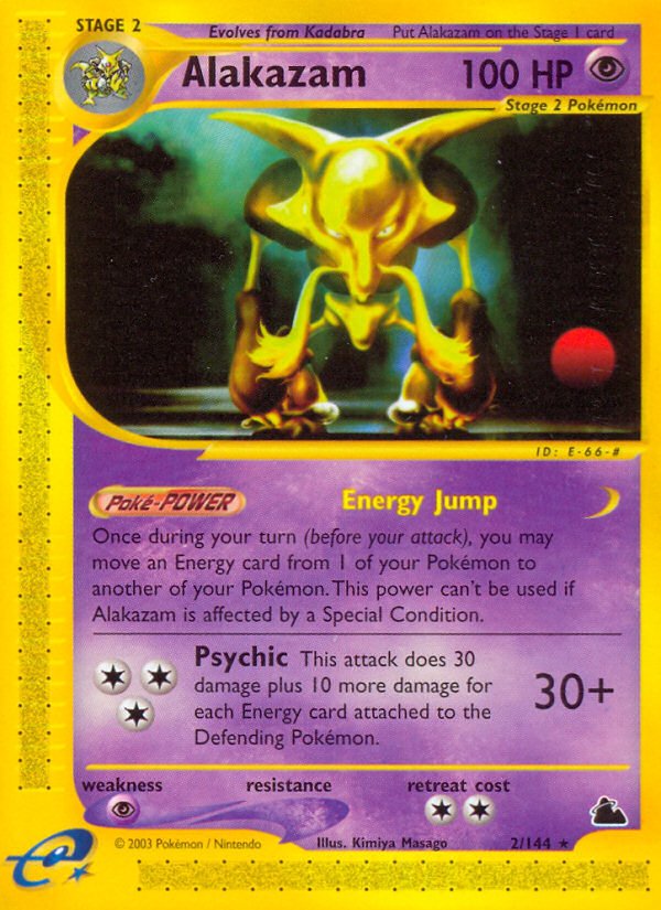 Alakazam (2/144) [Skyridge] - Dark Crystal Cards