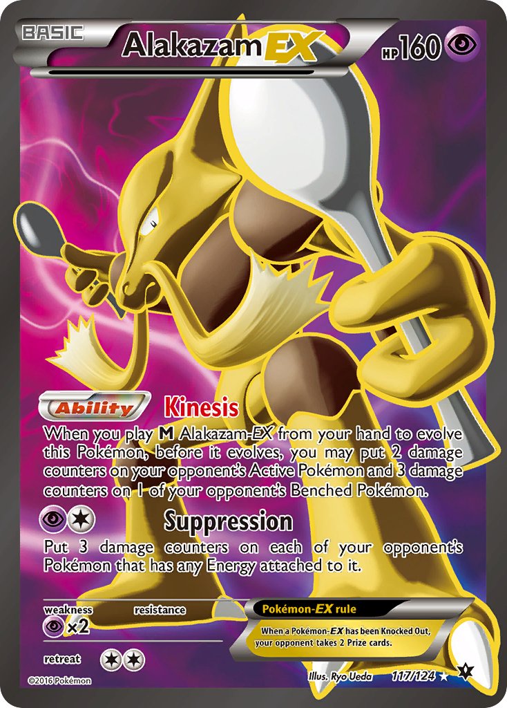 Alakazam EX (117/124) [XY: Fates Collide] - Dark Crystal Cards