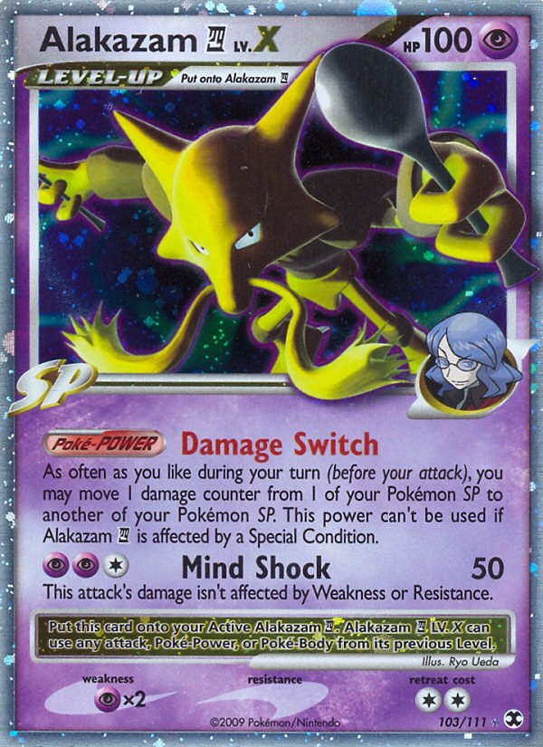 Alakazam LV.X (103/111) [Platinum: Rising Rivals] - Dark Crystal Cards