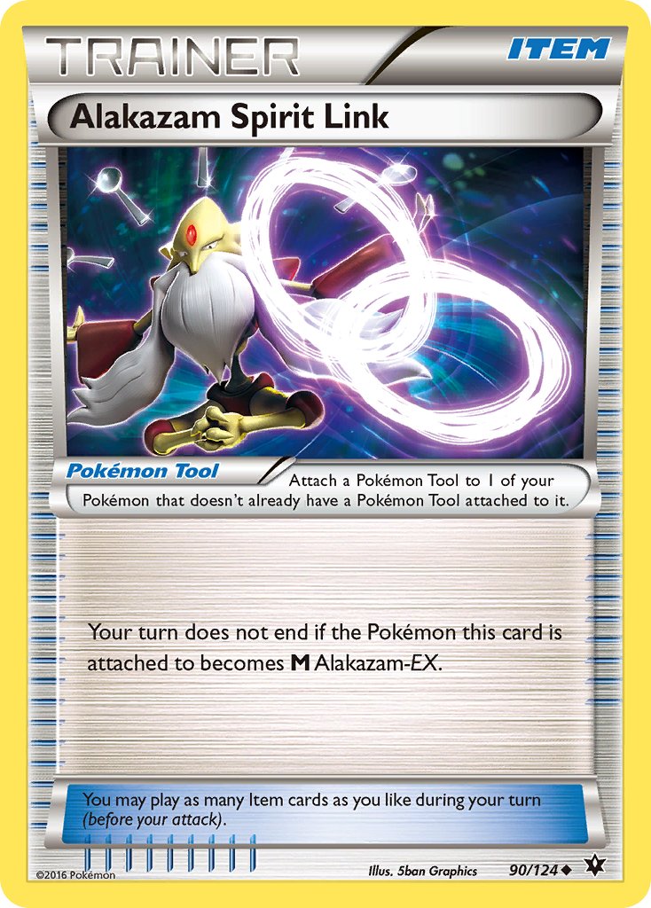 Alakazam Spirit Link (90/124) [XY: Fates Collide] - Dark Crystal Cards