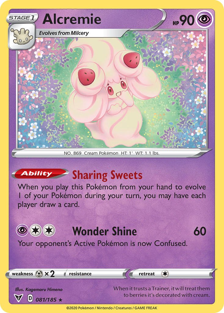Alcremie (081/185) [Sword & Shield: Vivid Voltage] - Dark Crystal Cards