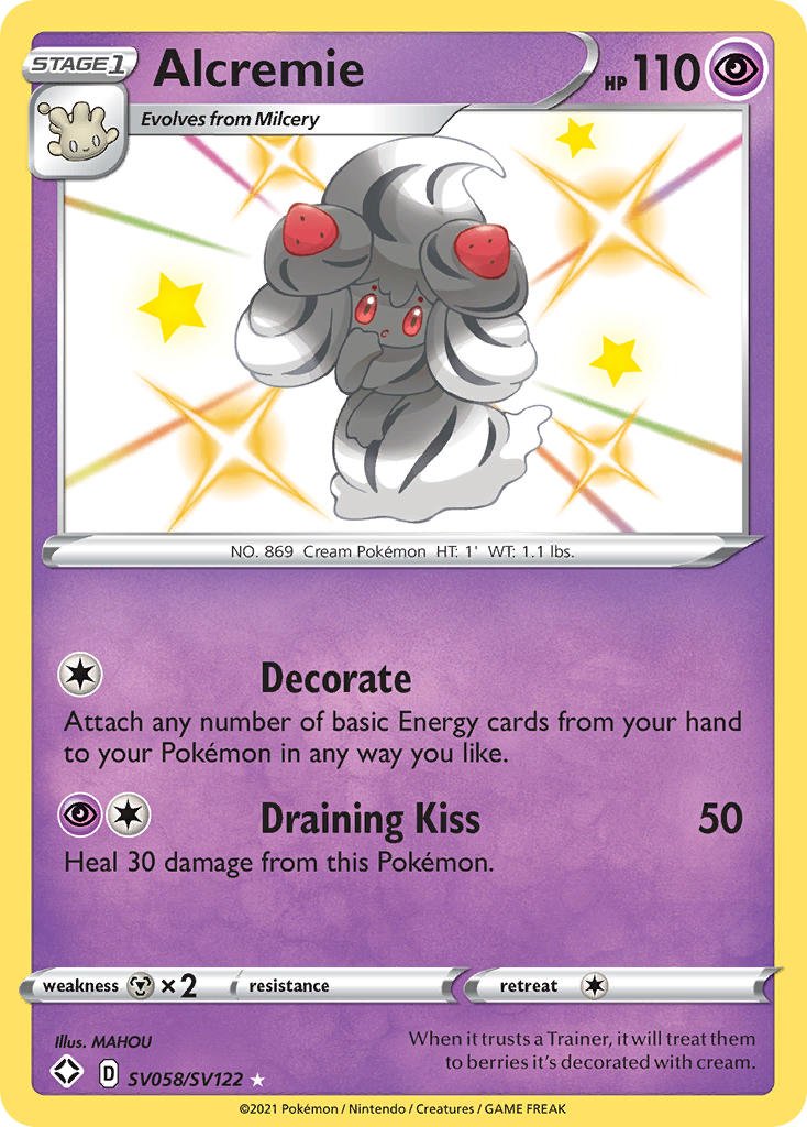 Alcremie (SV058/SV122) [Sword & Shield: Shining Fates] - Dark Crystal Cards