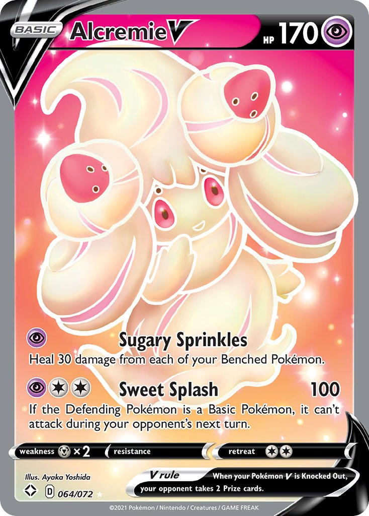 Alcremie V (064/072) [Sword & Shield: Shining Fates] - Dark Crystal Cards