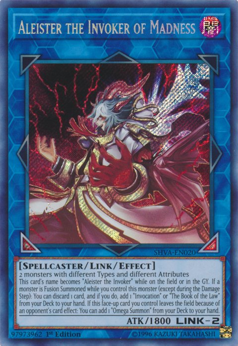 Aleister the Invoker of Madness [SHVA - EN020] Secret Rare - Dark Crystal Cards