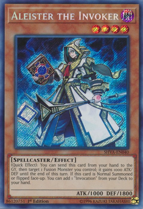 Aleister the Invoker [SHVA - EN040] Secret Rare - Dark Crystal Cards