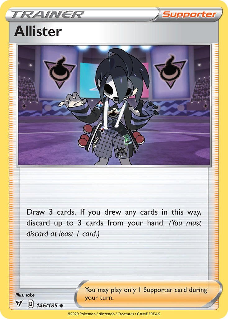 Allister (146/185) [Sword & Shield: Vivid Voltage] - Dark Crystal Cards