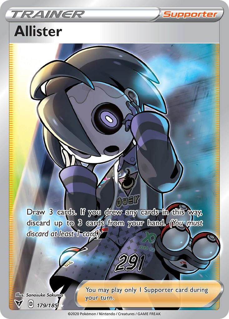 Allister (179/185) [Sword & Shield: Vivid Voltage] - Dark Crystal Cards
