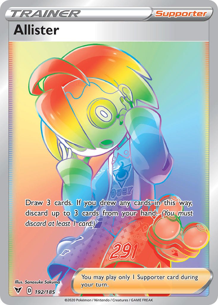 Allister (192/185) [Sword & Shield: Vivid Voltage] - Dark Crystal Cards