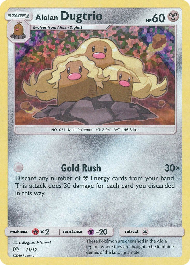 Alolan Dugtrio (11/12) [McDonald's Promos: 2019 Collection] - Dark Crystal Cards