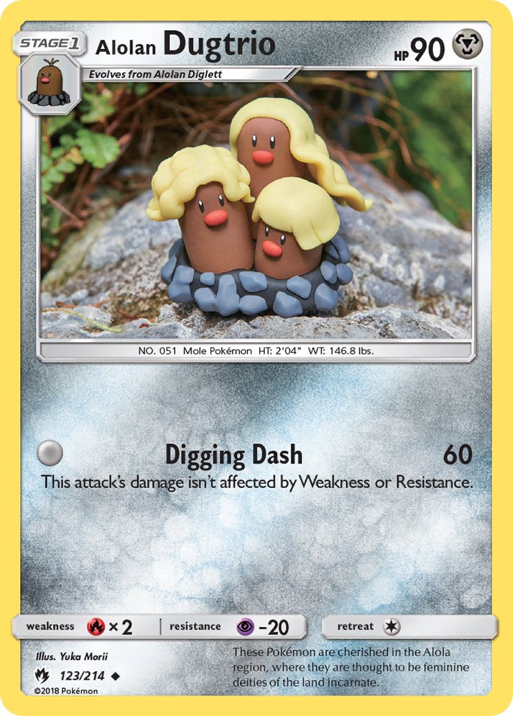 Alolan Dugtrio (123/214) [Sun & Moon: Lost Thunder] - Dark Crystal Cards