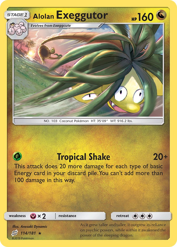 Alolan Exeggutor (114/181) [Sun & Moon: Team Up] - Dark Crystal Cards