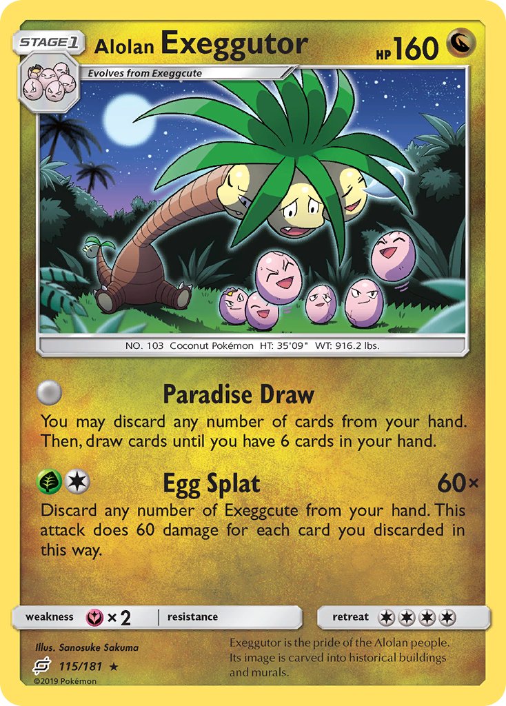 Alolan Exeggutor (115/181) [Sun & Moon: Team Up] - Dark Crystal Cards