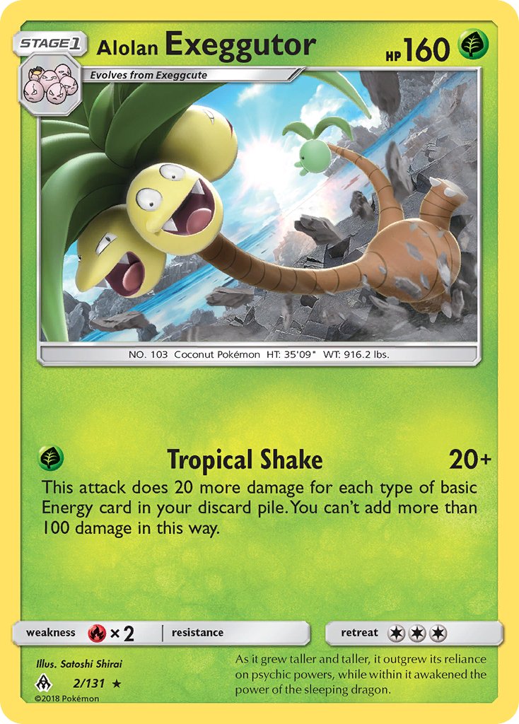 Alolan Exeggutor (2/131) [Sun & Moon: Forbidden Light] - Dark Crystal Cards